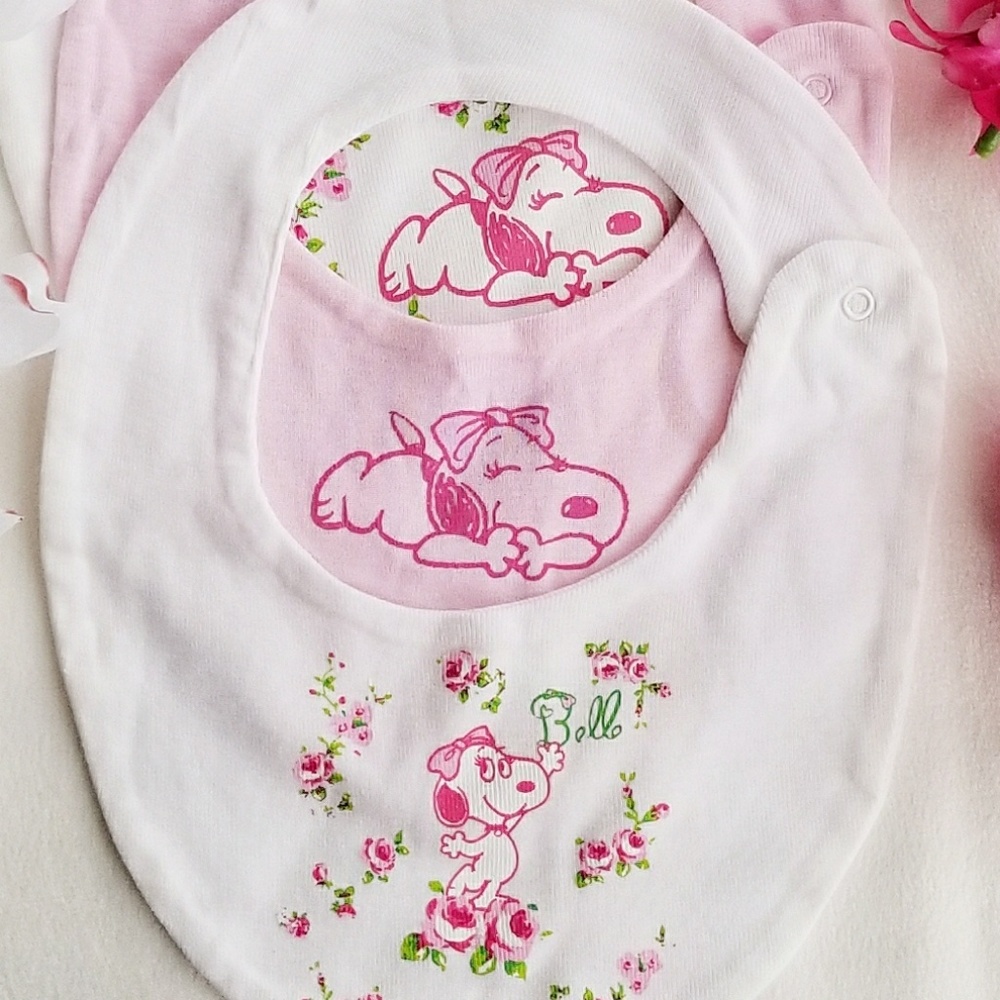 NWOT 3 pk. Baby Girl Bella Bib - Picture 2 of 2